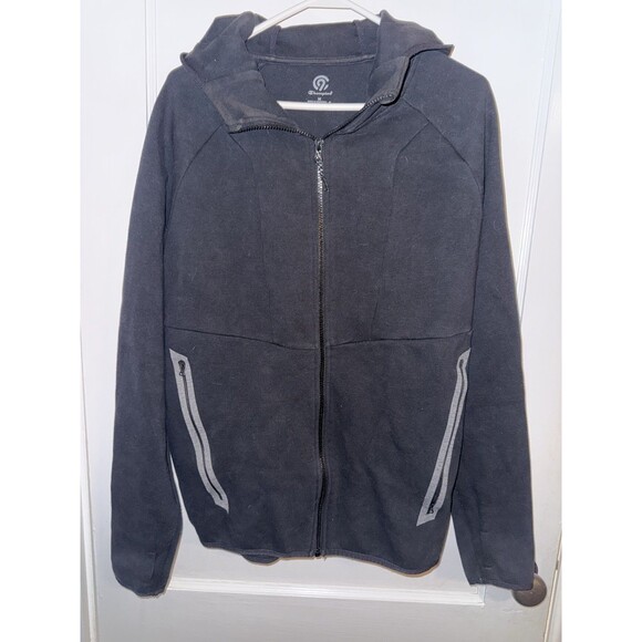 Champion Mens Medium Black Zip-Up Hoodie Sweatshirt - Picture 1 of 3